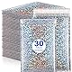 Kinmsito 30 Stück Luftpolsterumschläge Holographisch,Luftpolstertaschen Selbstklebend,Luftpolster Versandtaschen,Wasserdichte Gepolsterte Umschläge für Verpackung Aufbewahrung(18x29cm,Silber)