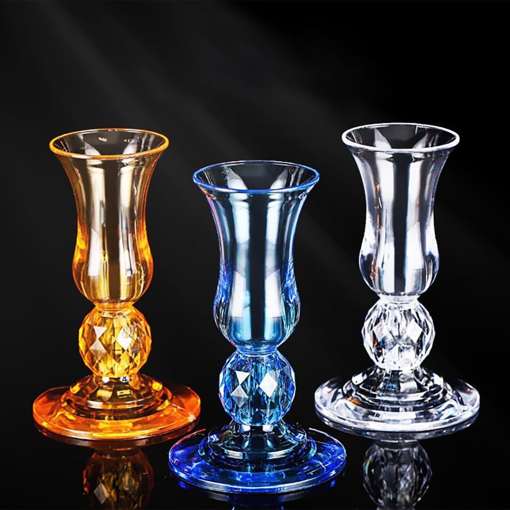 GSHLLO 2 Pcs Plastic Fruit Fork Holder Decorative Cocktail Pick Holder Appetizer Stick Cup Dispenser Dessert Toothpick Cup Party Favor Flatware for Restaurant Hotel Bar