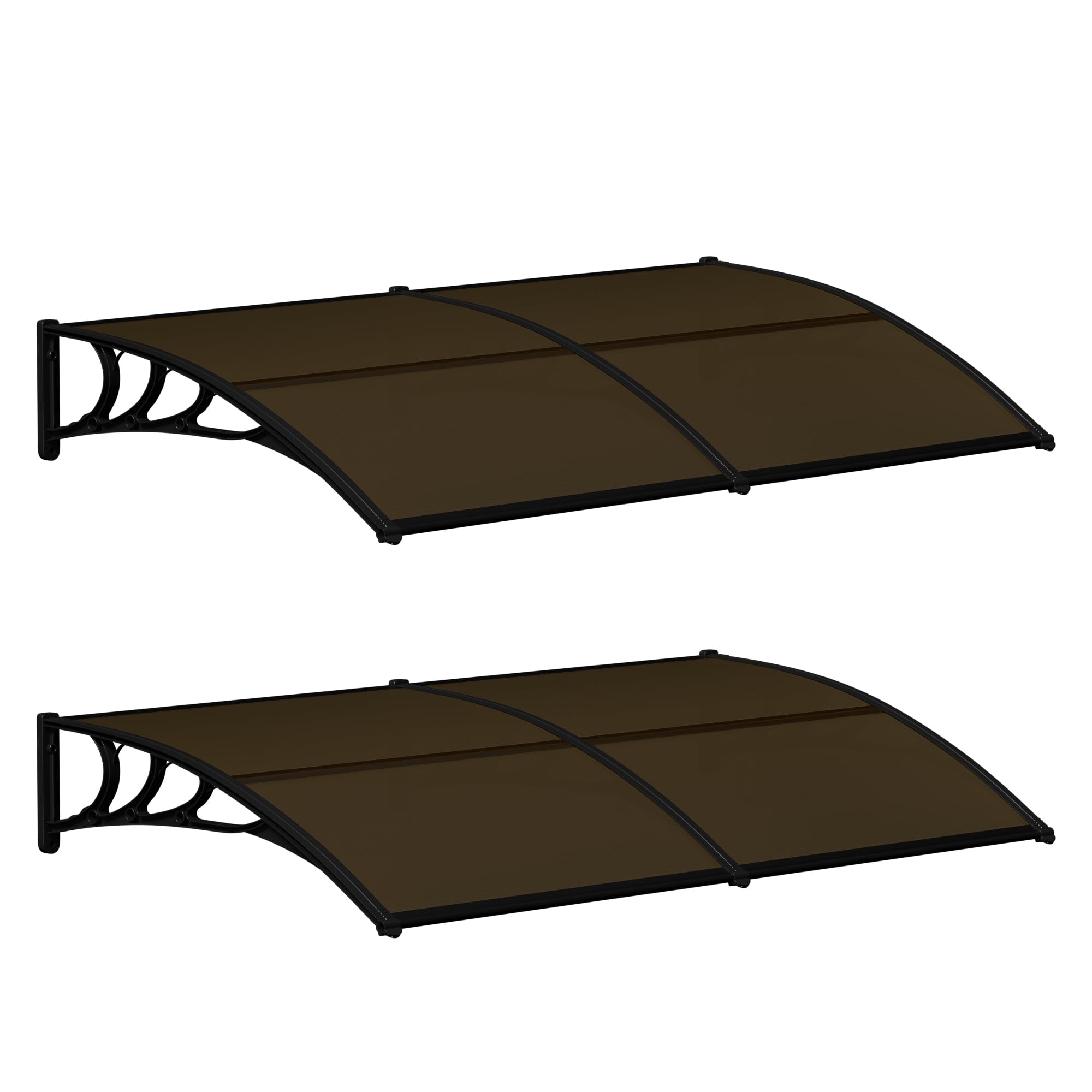 SUPER DEAL 2 Pack Window Outdoor Awning Canopy, 80