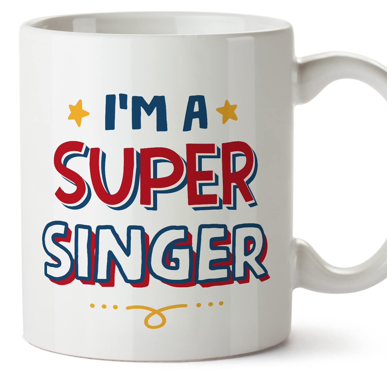 MUGFFINS Singer Mug - in English - I'm Super - Funny Gift for Colleagues - Ceramic 11oz Mug โ image 1
