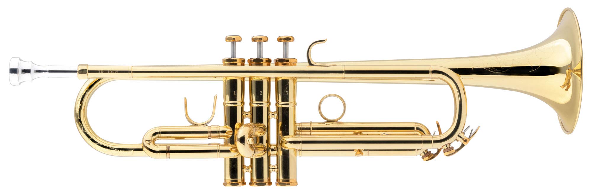 TR-18LW Tromba Bb Lightweight verniciata - Tromba in Bb con finitura trasparente - In ottone - Campana Ø: 124 mm - Valvole in acciaio inox - Foratura ML: 11,68 mm - Inclusa custodia leggera