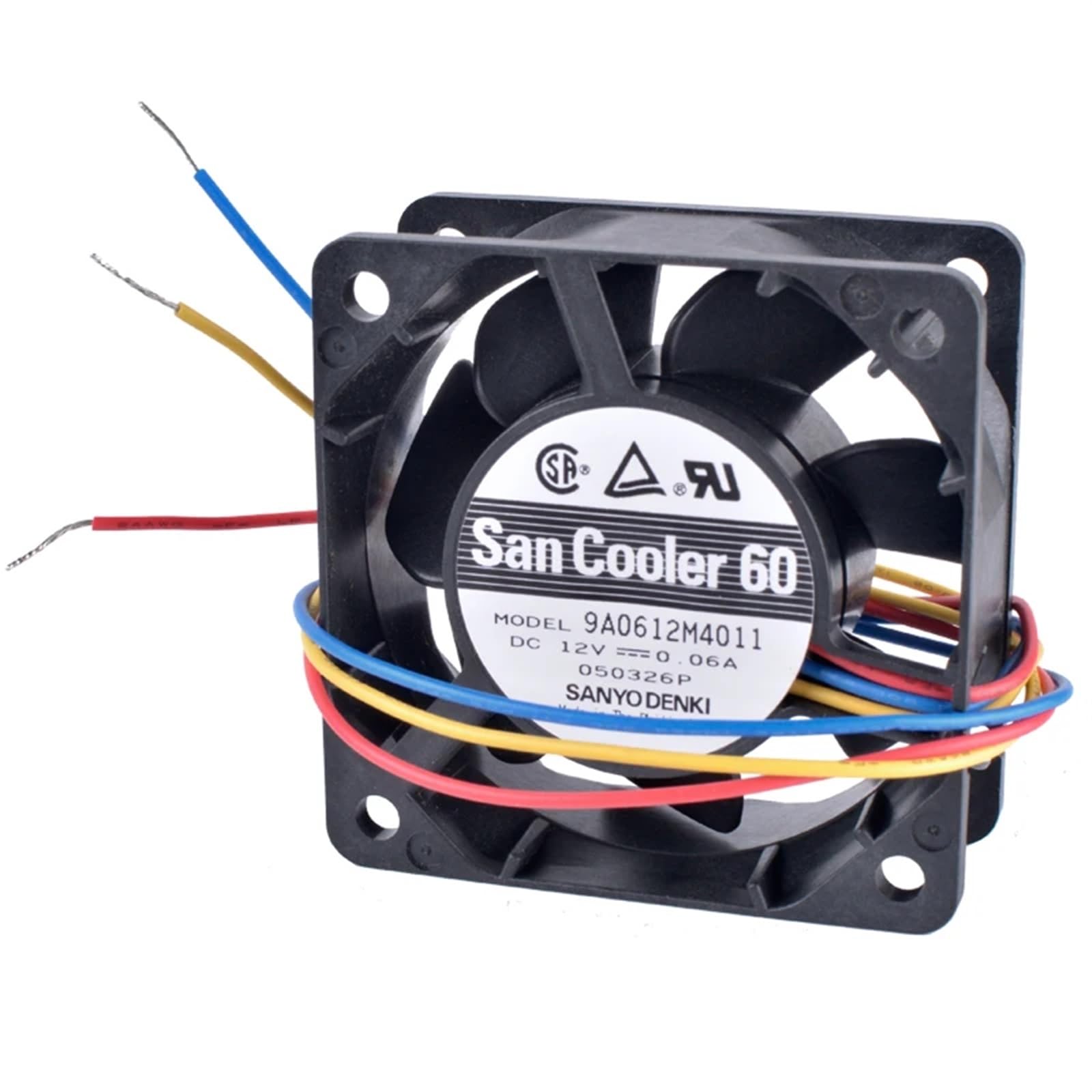 9A0612M4011 Ventola di Raffreddamento silenziosa con Doppio Cuscinetto a Sfera a 3 Fili, 6 cm 60 mm 6025 60x60x25 mm 12 V 0,06 A