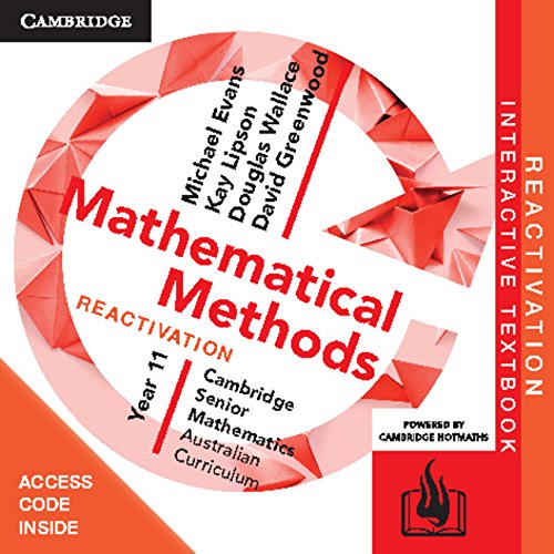 CSM AC Mathematical Methods Year 11 Reactivation (Card) Evans, Michael, Wallace, Douglas