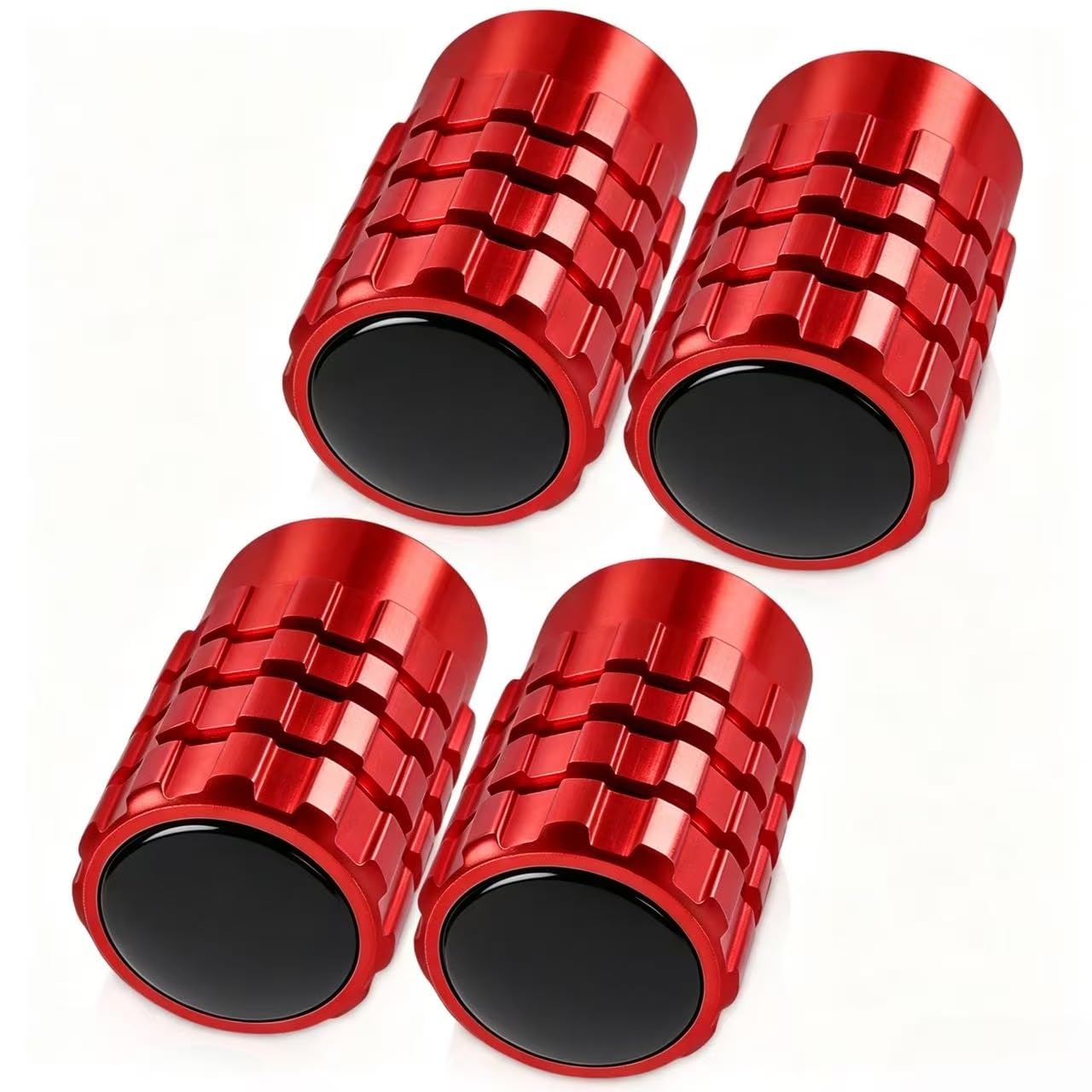 Tire Valve Stem Caps for Honda Series Metal Car Wheel Air caps Auto Valve Stem Caps Accessories 4 Pcs Red