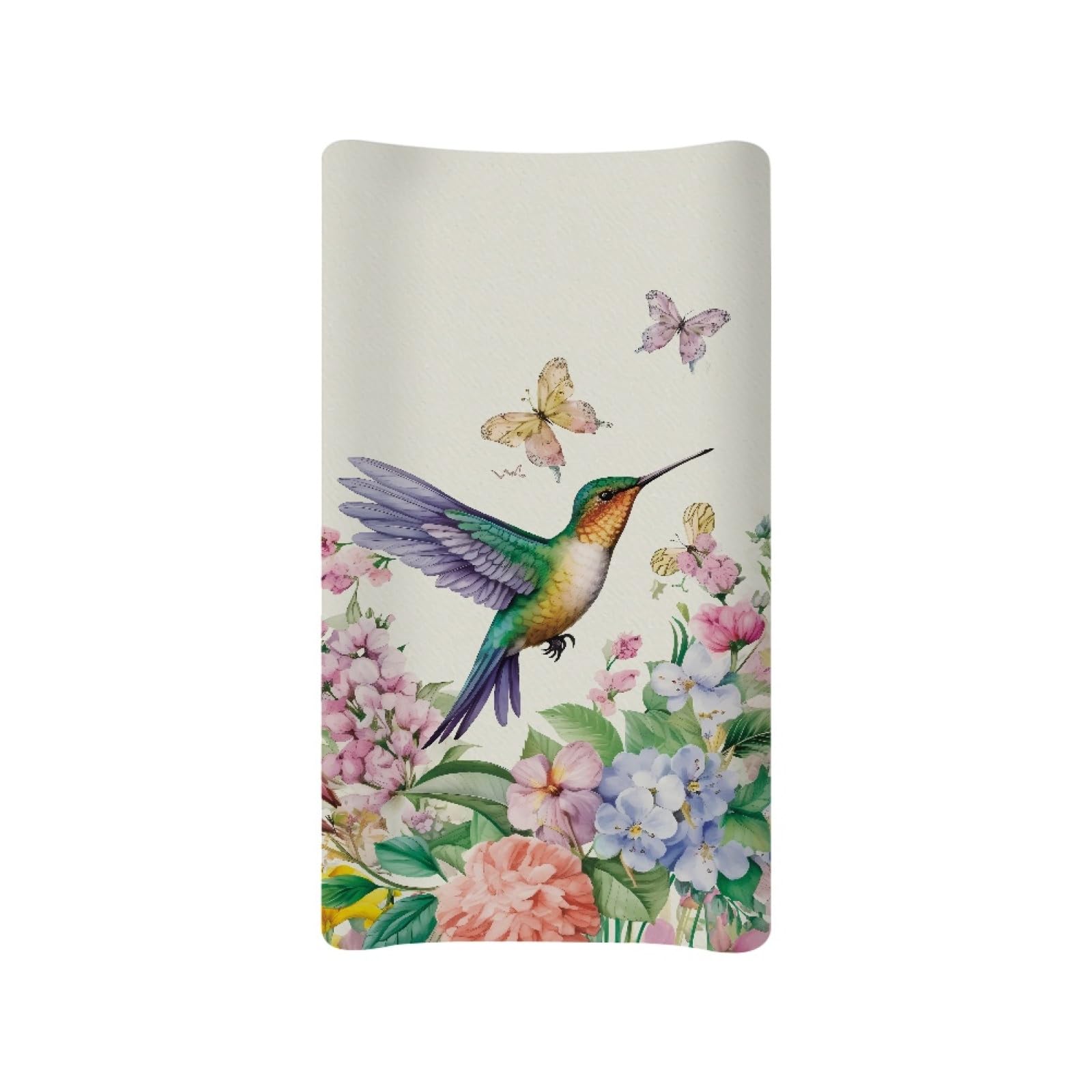 Guosanchn Baby Girl Baby Changing Mat 32"x16" Spring Birds Newborn Baby Changing Mat Ultra Soft โ image 1