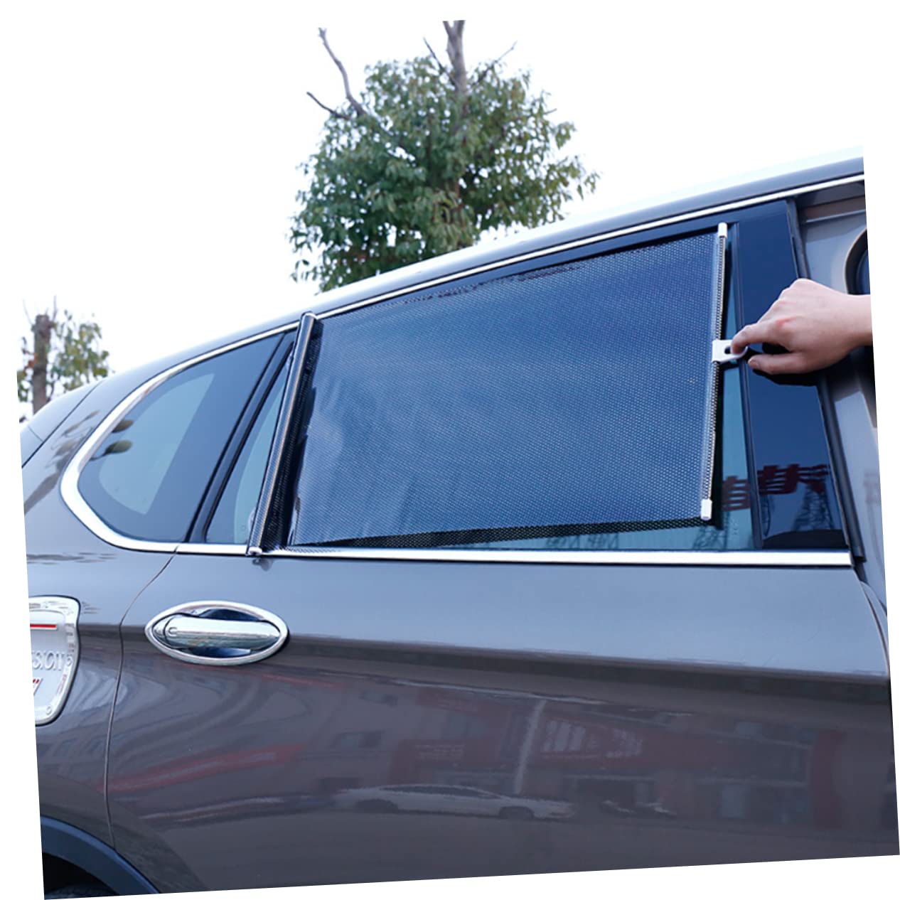 SOLUSTRE 3 Tende Parasole Retrattili Per Auto Oscuranti Per La Privacy 40 X 125 Cm