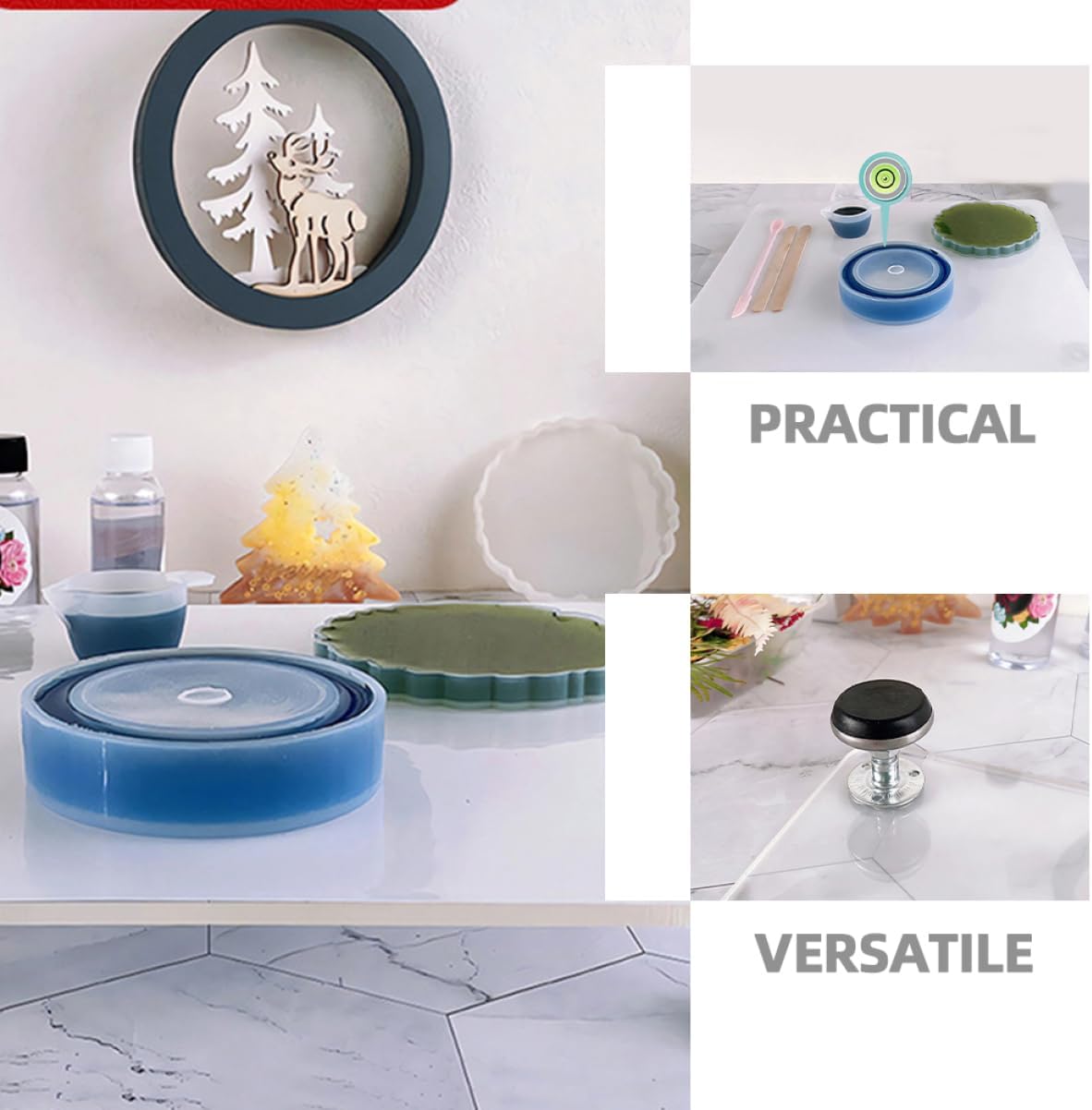 Angoily Adjustable Height Table Leveler for Epoxy Resin Self-Leveling Epoxy DIY Leveling Platform