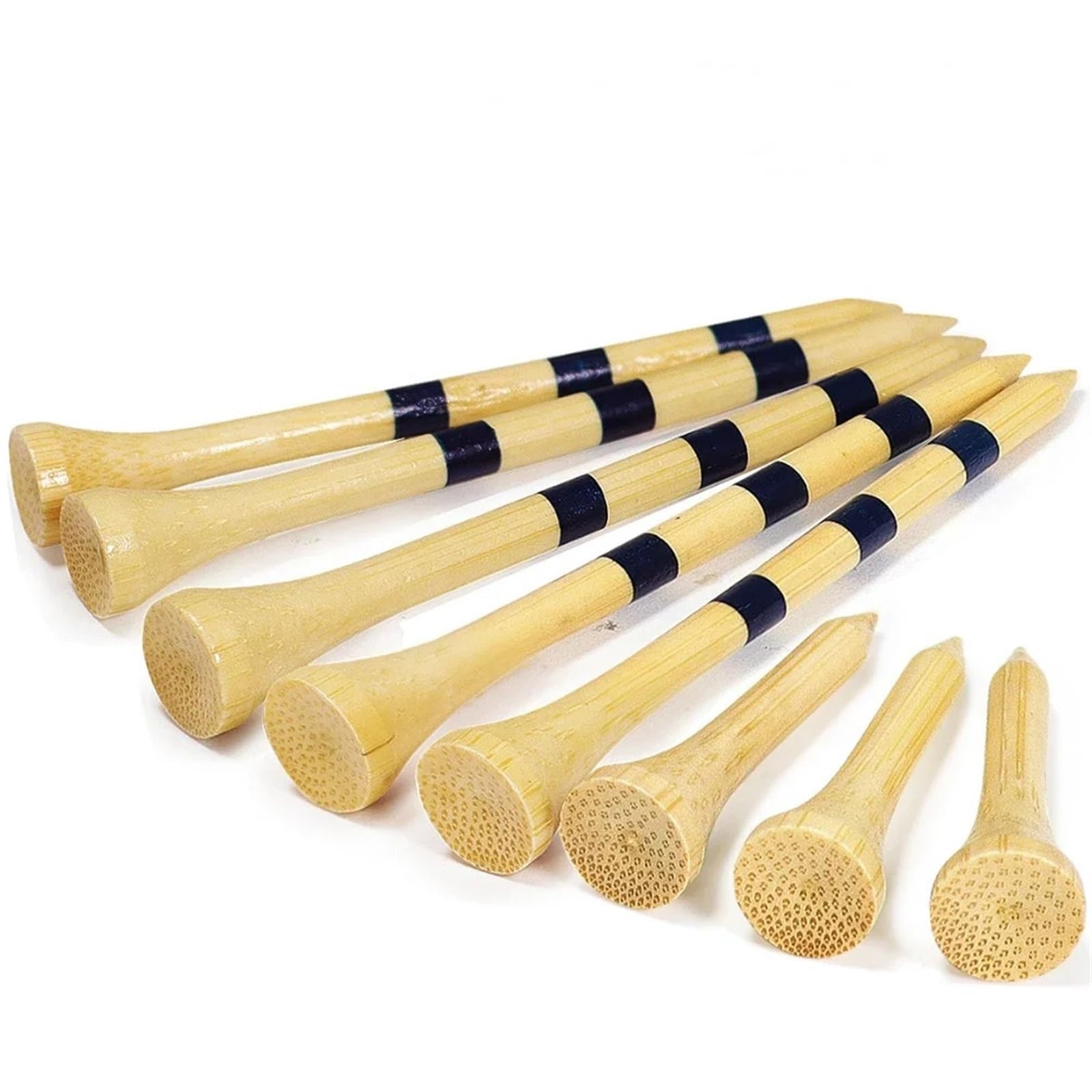 Golf Tee 50 stücke Holz Golf Tees Stabile Golf Nägel for Fahrer Oder Eisen Holz T System FüR Einen Idealen Abschlag