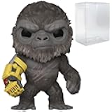 POP Movies: Godzilla x Kong: The New Empire - King Kong with Mechanical Arm Funko Vinyl Figure (Bundled with Compatible Box Protector Case), Multicolor, 3.75