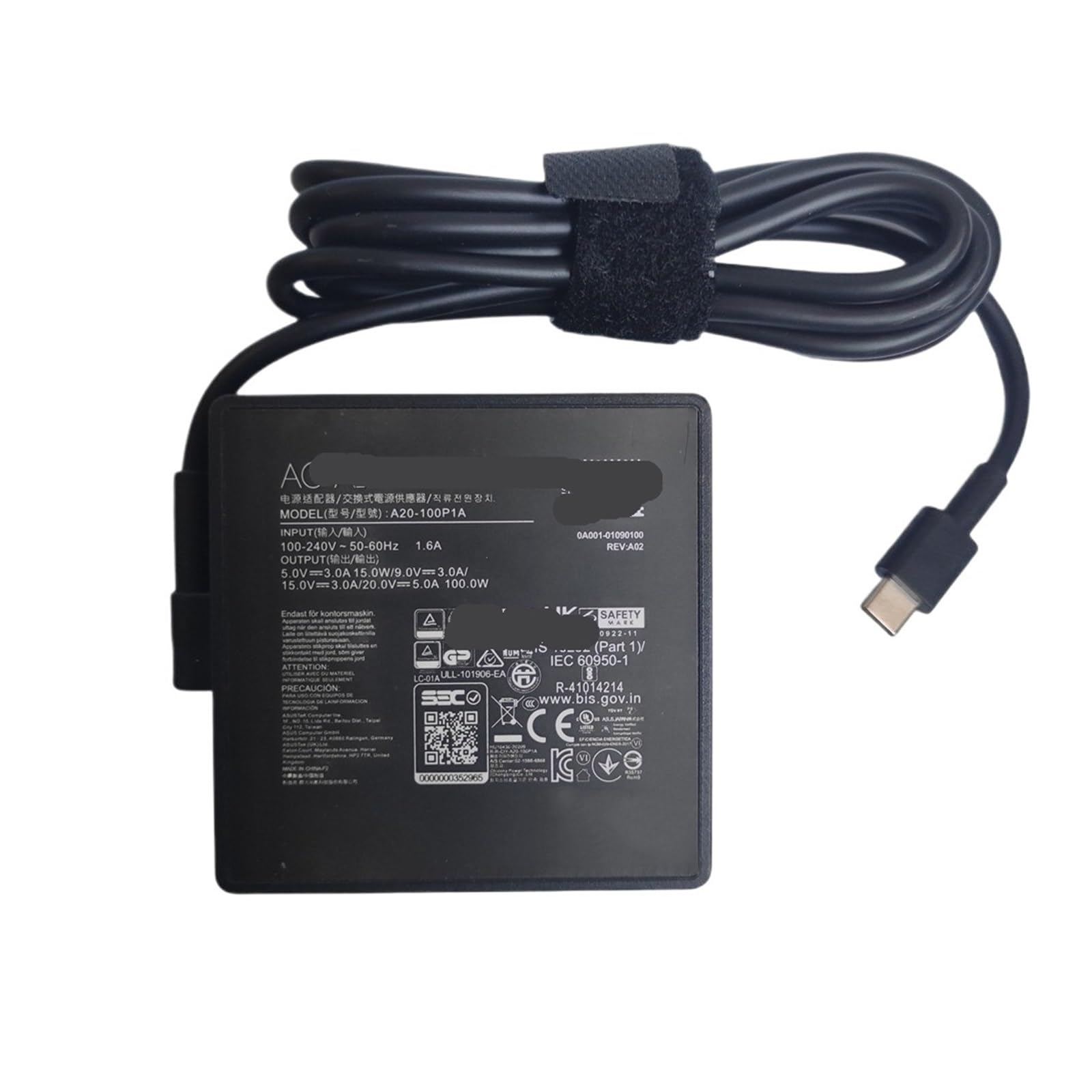 Chargeur ordinateur portable A20-100P1A 100W Type-C 20V 5A AU - 5