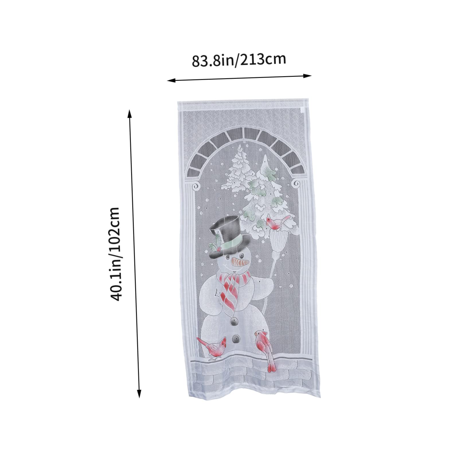 Alipis 5 Sätze Weihnachten Leuchtende Vorhänge Quaste Verdunkelungsvorhänge Beleuchteter Weihnachtsvorhang Fenster Led Solar- Ornamente Weihnachtsschmuck Gardinen Für Weiß Polyester