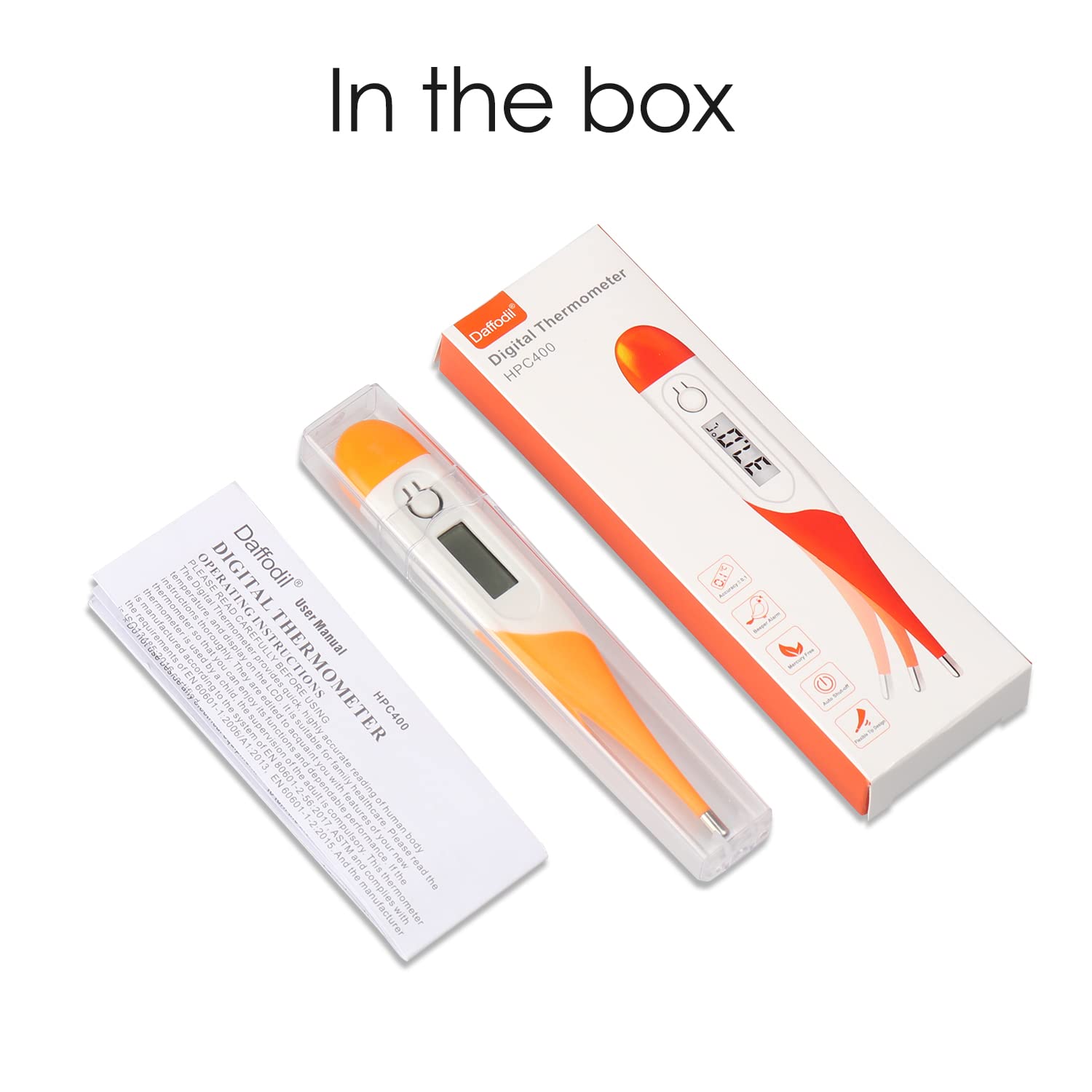 Daffodil Digital Thermometer for Fever HPC400 Body Temperature