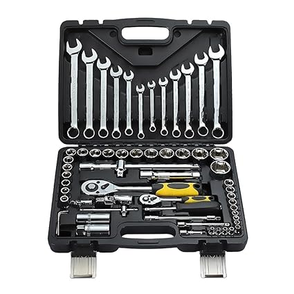 MILAAN 61Pcs ner Socket Screwdriver Car Repair Tool Ratchet Wrench Set Tool Kit