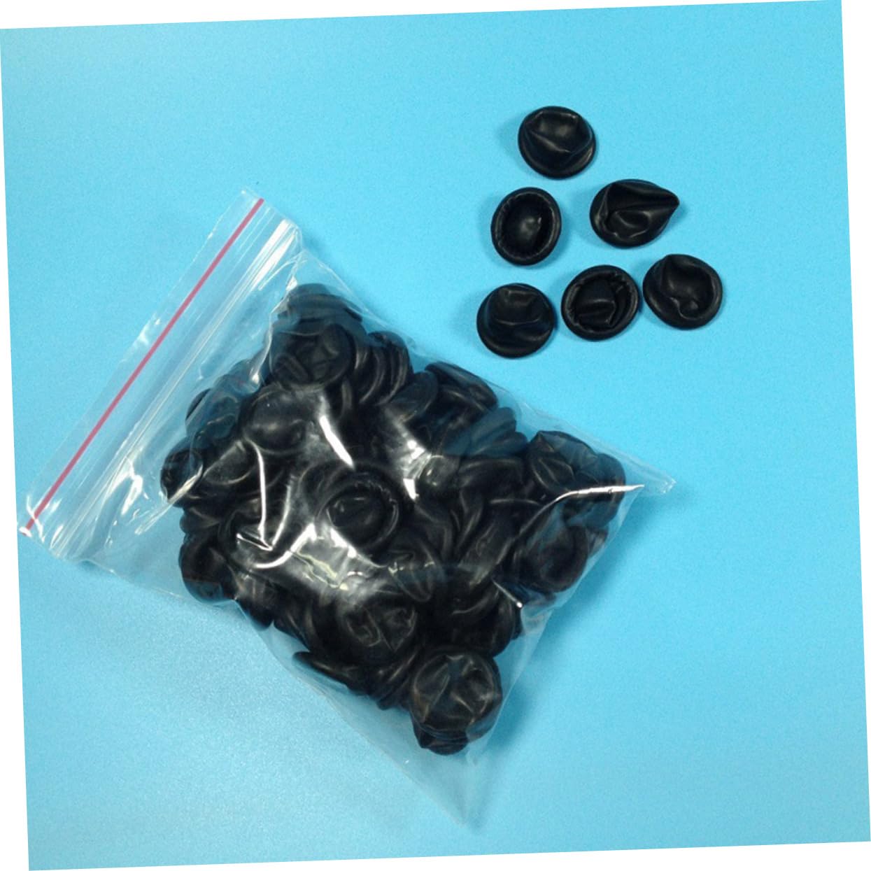 NULYLU 100 Pcs Disposable Fingertips for Cleaning Repair Craft Jewelry Black 2cm Diameter