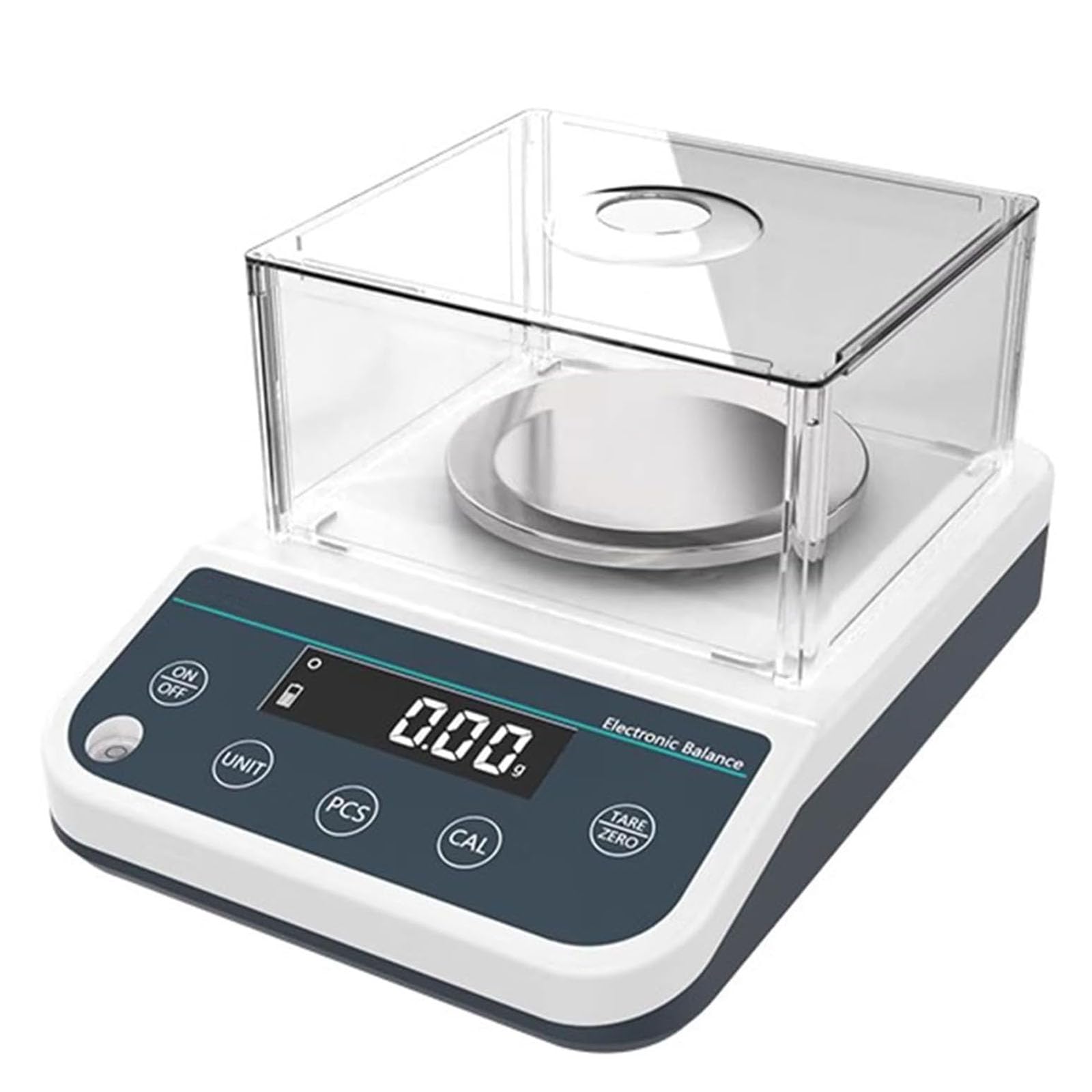 Bilancia Analitica Elettronica, Bilancia da Laboratorio Ad Alta Precisione da 0,001 G, con Paravento, Bilance Analitiche da Laboratorio, Piatto di Pesata in Acciaio Inossidabile