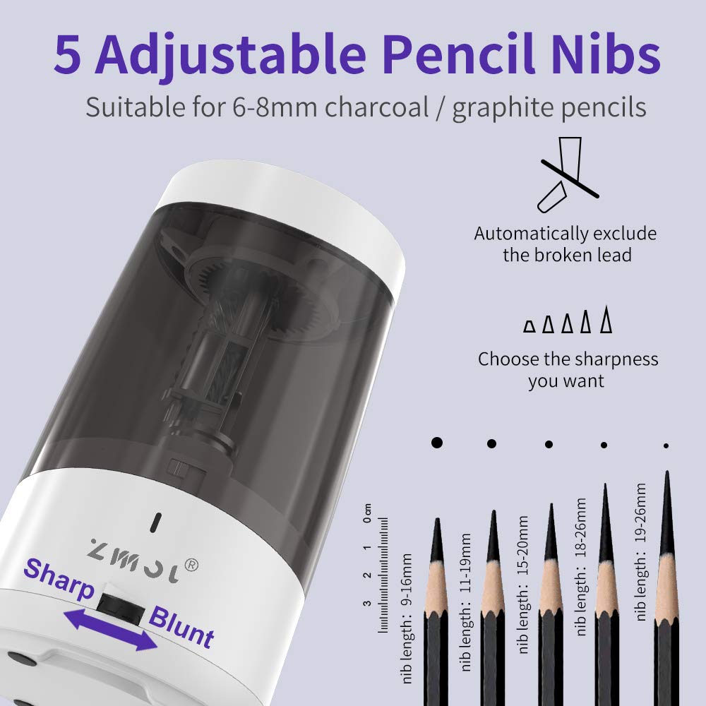 Buy Long Point Pencil Sharpener for Artists,Heavy Duty Electric Pencil