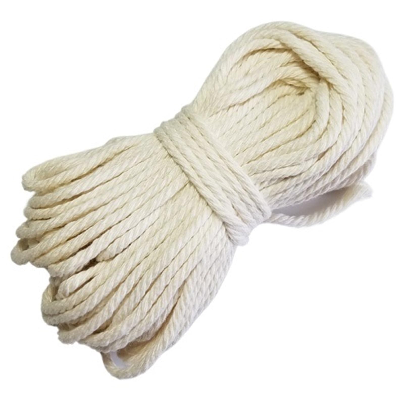 Cotton Macrame Cord Natural Cotton Rope Twine Macrame Cords Tag Hang Handmade Accessory DIY(3.0mm 25m)
