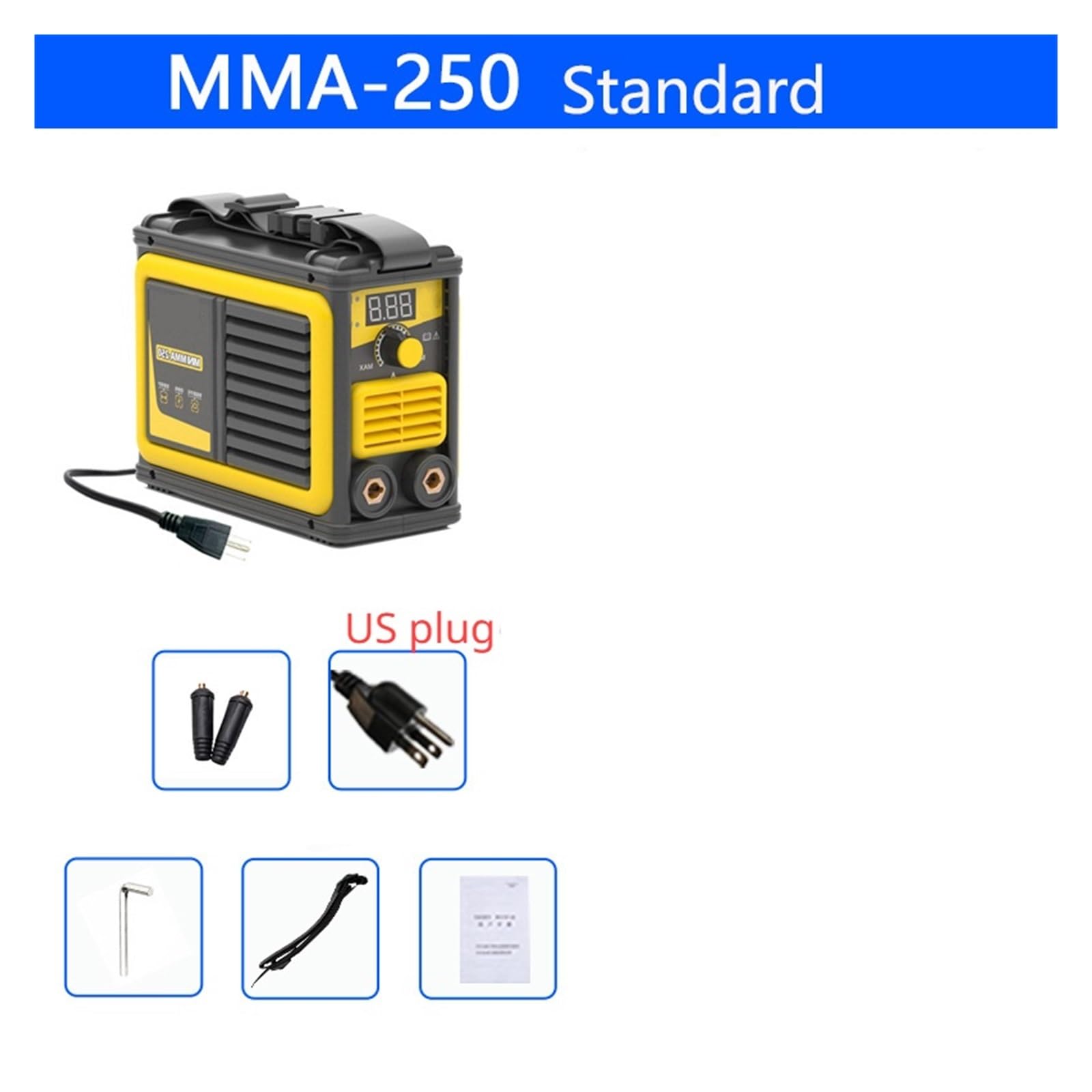 Saldatore ad arco portatile T50 250A, saldatrice MMA inverter IGBT da 3500 W