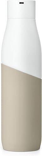 Miniatura 8 de LARQ PureVis - Botella de agua ligera autolimpiante y sin aislamiento de acero inoxidable con desinfectante de agua UV 24 onzas blancoduna negro /