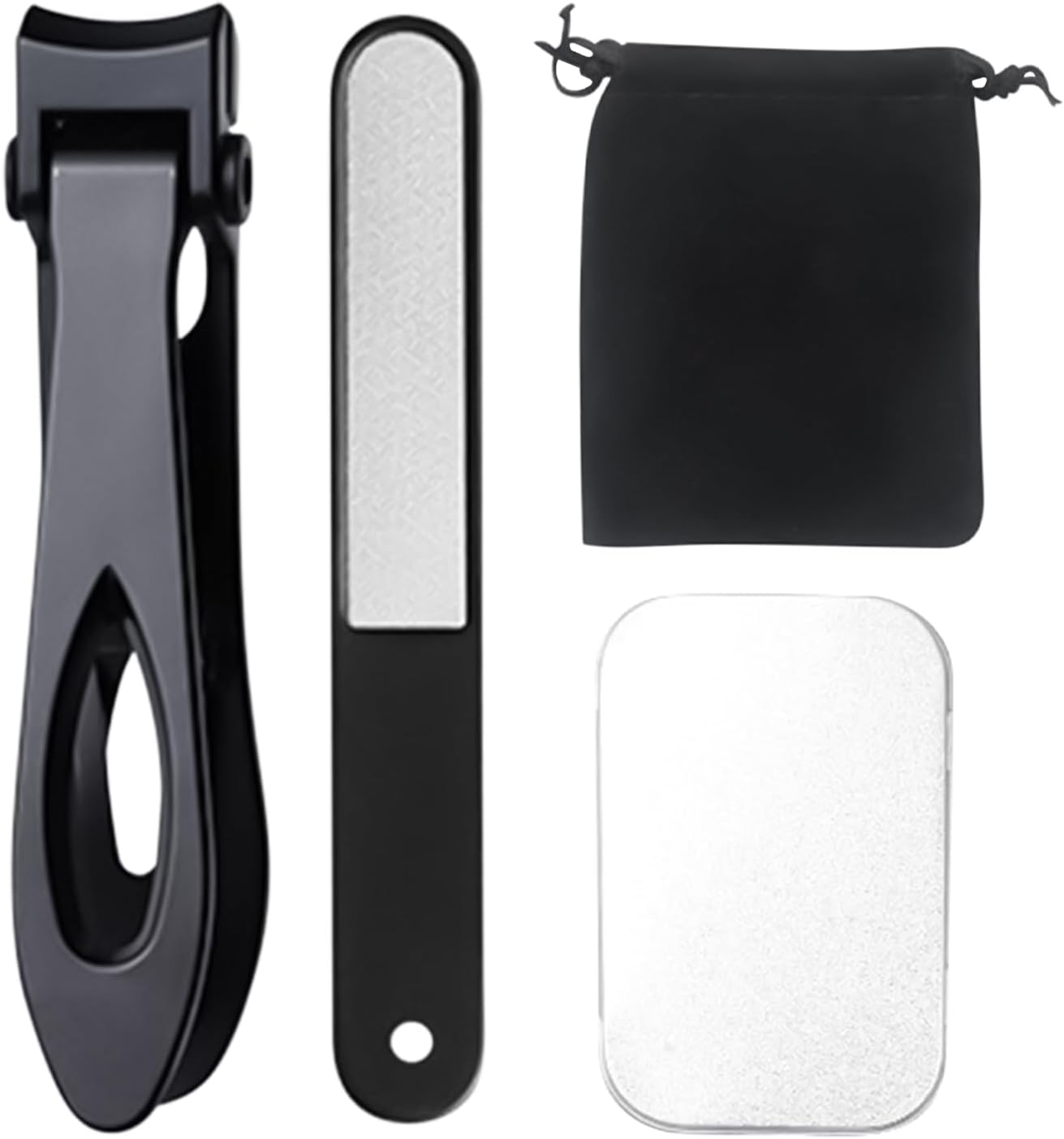 Nail Clipper Set, Stainless Steel Grooming Fingernail Cutter Set, Anti-Splash Toenail Cutter Kit, Professional Manicure Tool for Husband Son Teens Boys Men Youth Women Wife Daughter