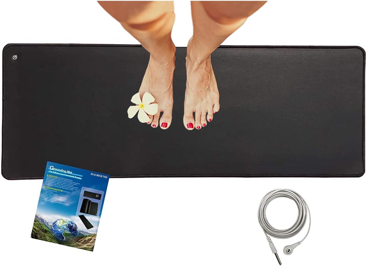 11.54"X27"Earth Grounding Mat Plus Earth Cord. Grounded Foot Therapy - Grounding Mat For Varicose Veins Reviews