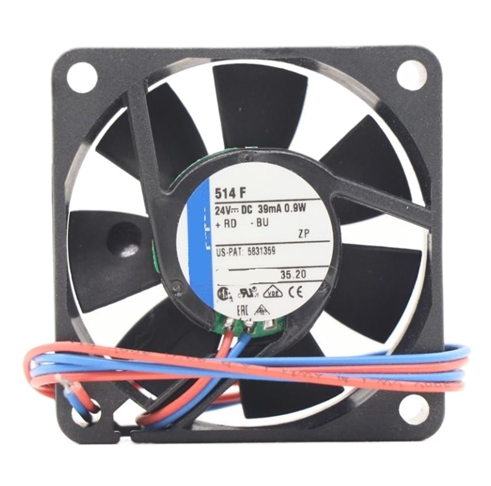 PEQYUACTE 514F 50x50x15mm 24V DC 1W 5000RPM Cooling Fan