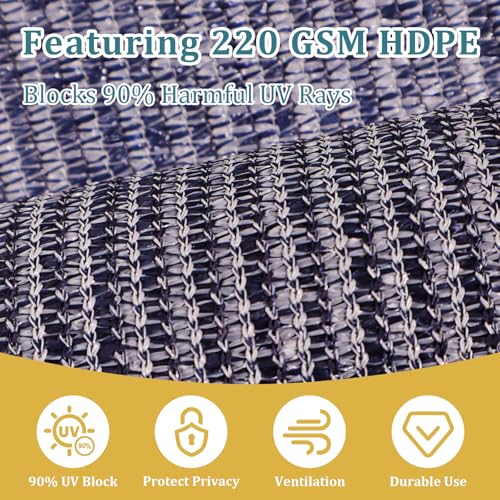 Image of Shade&Beyond Patio Shades Roll Up Outdoor 10' W x 8' H, Cordless Roller Shade Blinds with 90% UV Protection, Exterior Sunshade Cloth Roll for Pergola Porch Gazebo Balcony, Blue Gray