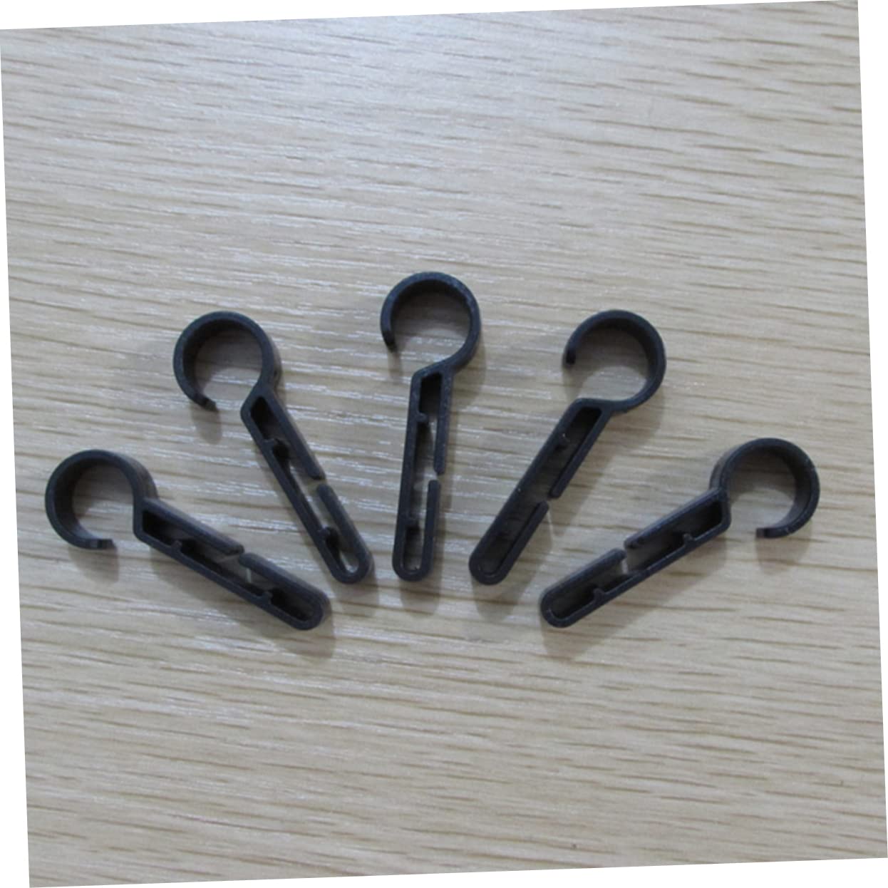 CLISPEED Set Di Fissaggio Per Luci Per Casco Nere Fermagli