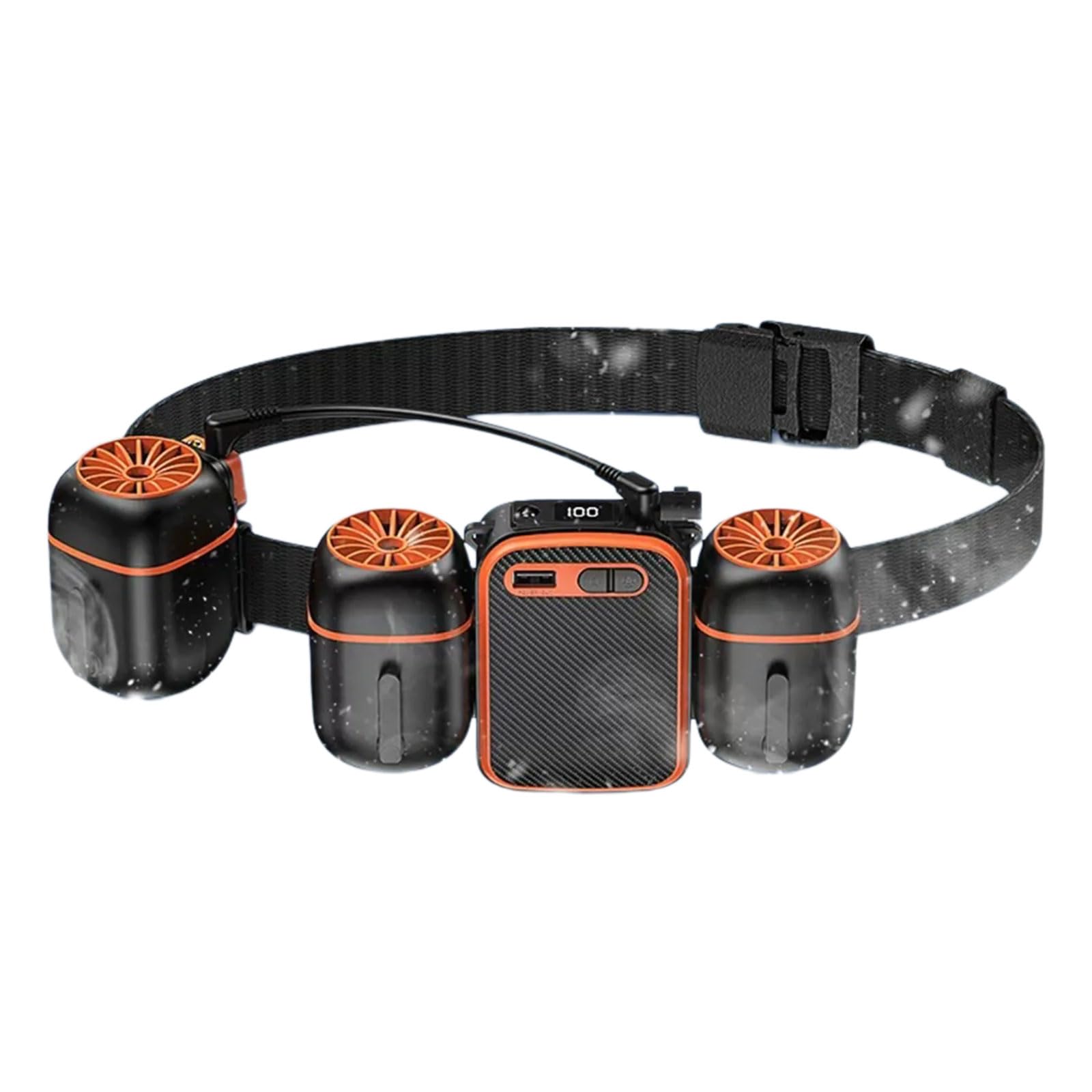 Attrezzatura multidirezionale con Clip con Batteria Ricaricabile da 10000 mAh, Ideale per Palestra, Jogging, pendolarismo, Dispositivo Raffreddamento indossabile