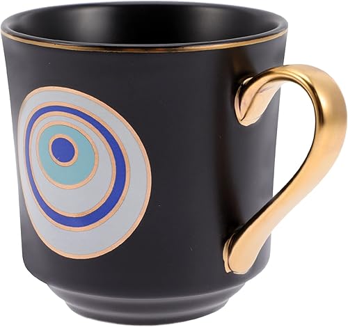 Miniatura 1 de Taza de café con diseño de ojo turco, taza de cerámica con asa para el hogar, oficina, cafetería, restaurante, viajes, tienda, café expreso