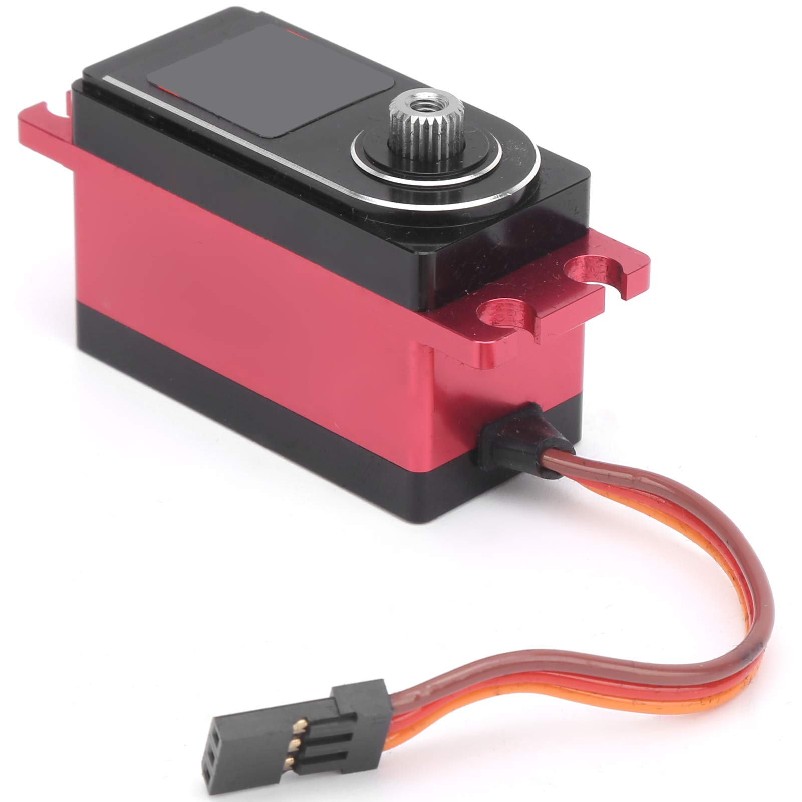 L - 12HV 12KG Set di servi digitali, servo RC ad alta coppia per auto RC 1/10, alloggiamento in metallo CNC con ingranaggi in titanio, include bracci del servo e accessori di