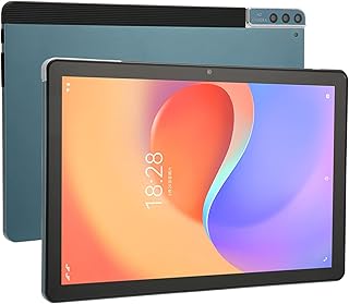Tablet Android 11 Tablet de 10 Polegadas, CPU Octa Core 12 GB RAM 128 GB ROM, Tela IPS 1960 X 1080, Suporte para Rede 4G, WIFI 5G, Câmeras Frontal de 8 MP e Traseira de 16 MP, Azul (plugue americano)
