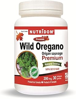 Nutridom Oil of Oregano Softgels - Wild Oregano Oil Supplement with Highly Concentrated Carvacrol - Easy to swallow Capsules - Non GMO - 30 Count