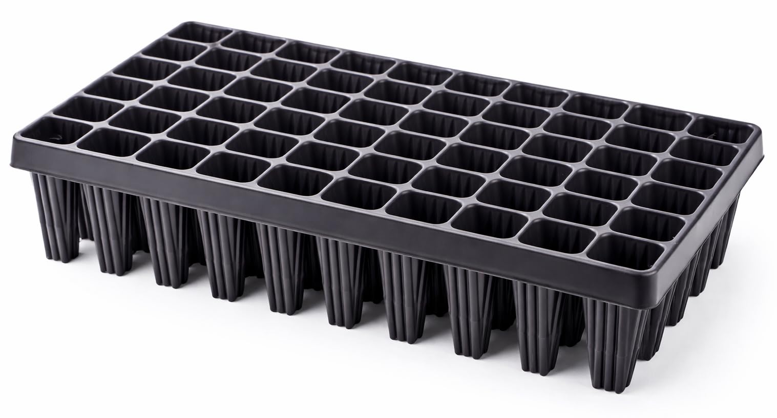 Muddy Hands Large Deep Root Trainer Tray - Seed & Seedling Cell Plug Propagation Tray for Plant Cultivation (2, 60 Cell)