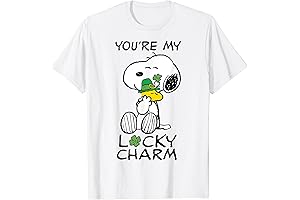 St. Paddy's Day Snoopy Lucky Charm Clover T-Shirt