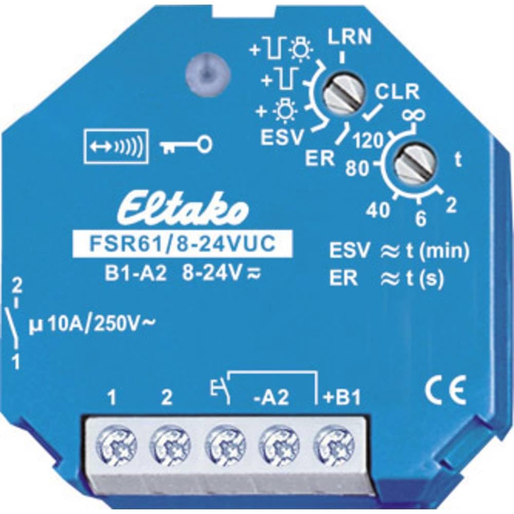 Eltako, 5011331, Wireless Attuatore interruttore impulso corrente, 24 V FSR 61-8-24 VUC