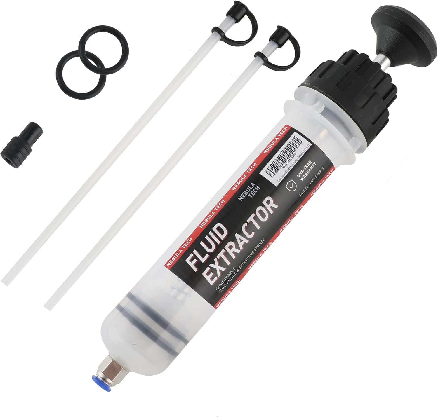Automotive Fluid Extractor, Oil Change Syringe Pump, Manual Fuel Suction & Filler