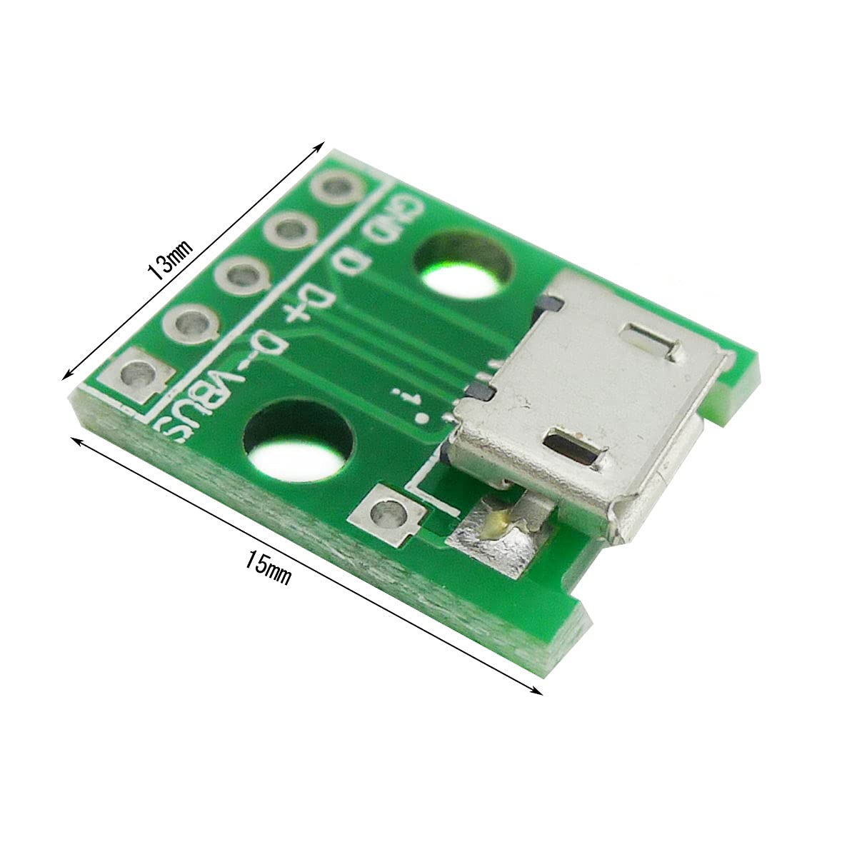 USBタイプBメスコネクタ DIPアダプタ ブレークアウトモジュール　10個 Amazon.co.jp: KKHMF 10個 マイクロUSB→DIP アダプタ 5pin メス