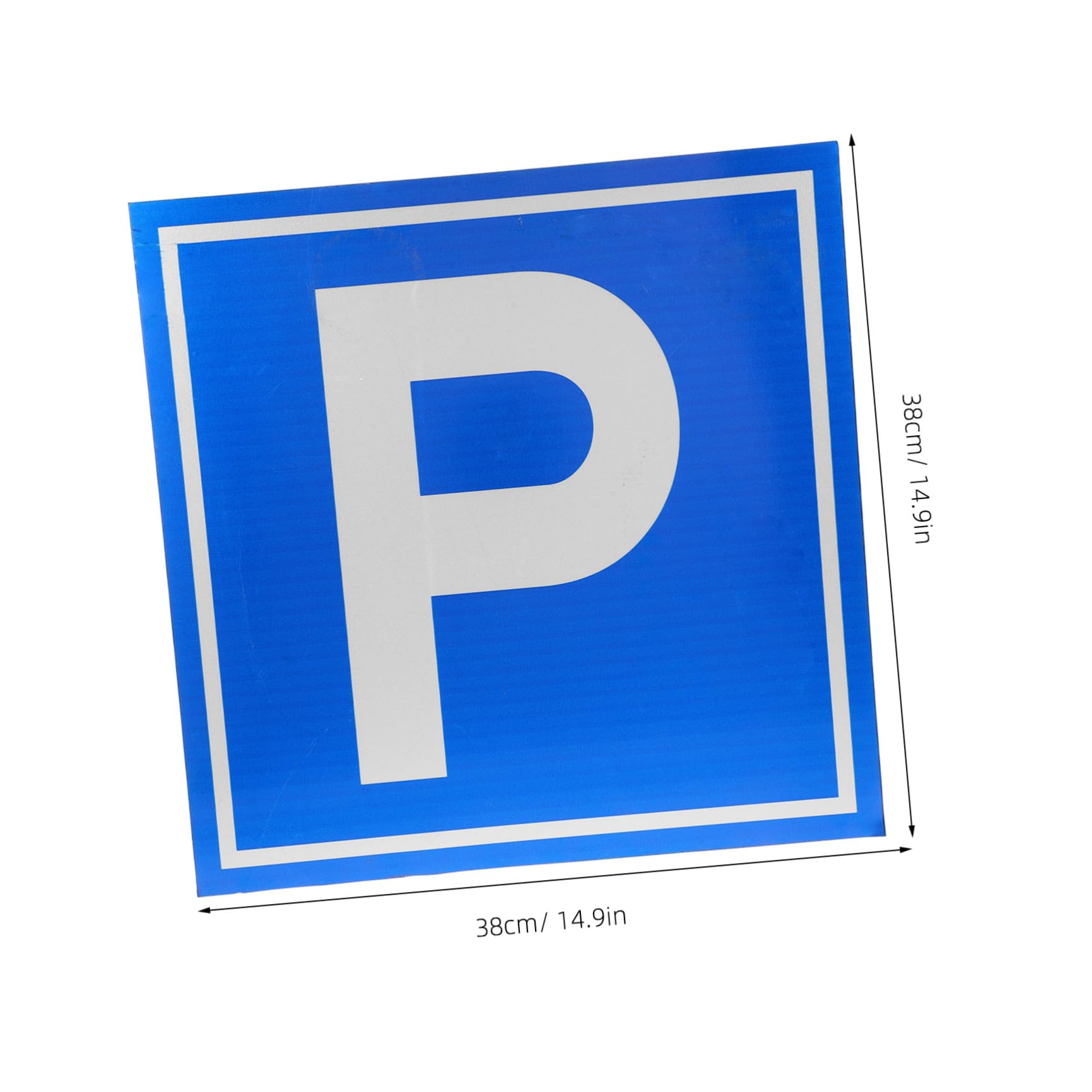 Cabilock Cartello Parcheggio P Simbolo in Lega di Alluminio, Segnaletica di Sicurezza Blu ad Alta Visibilità per Parcheggi e Aree Private
