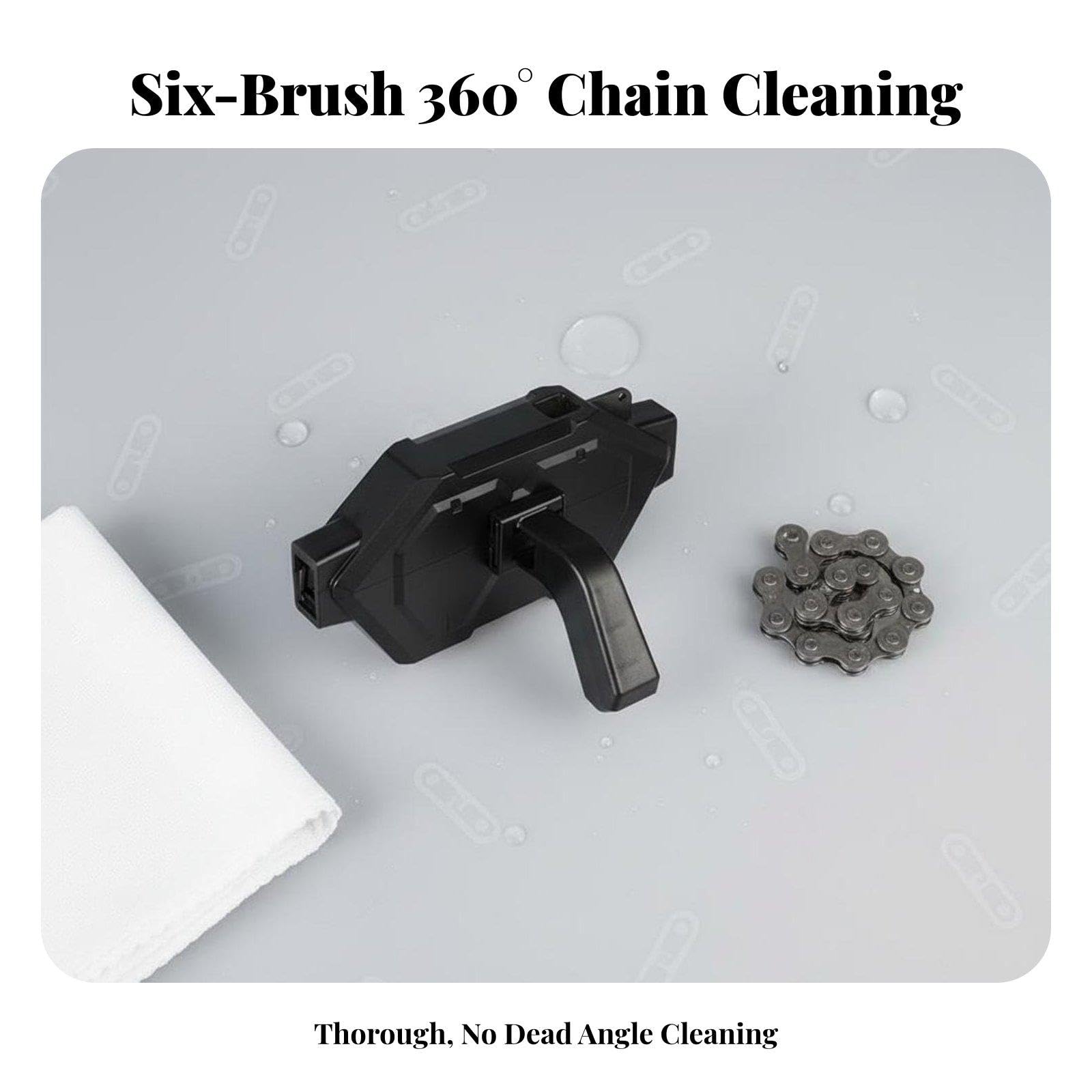 Nettoyeur de Chaîne de Vélo 3X, Brosse à Chaîne Légère, Kit de Nettoyage pour Composants de Vélo, Idéal pour Les Vététistes, et L'en