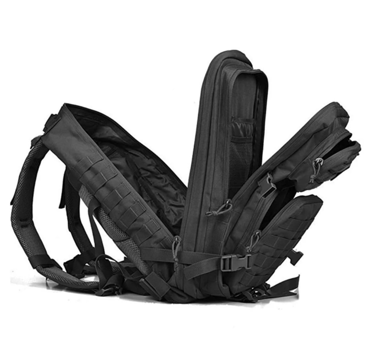 Mochila Táctica 45L Militar - Impermeable, Gran Capacidad, Deportiva - Para Crossfit, Gimnasio, Supervivencia, Senderismo, Montaña, Caza, Viajes, Trekking (Verde)