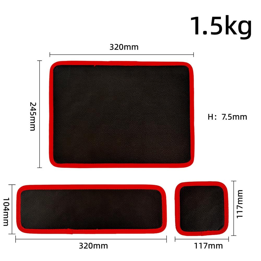 Flexibles Magnetisches Werkzeugmatte 3 PC Tray Halter - Optimal für Garage, Auto Reparatur (12,8x9,8/12,6x4 / 6,3x5,3)