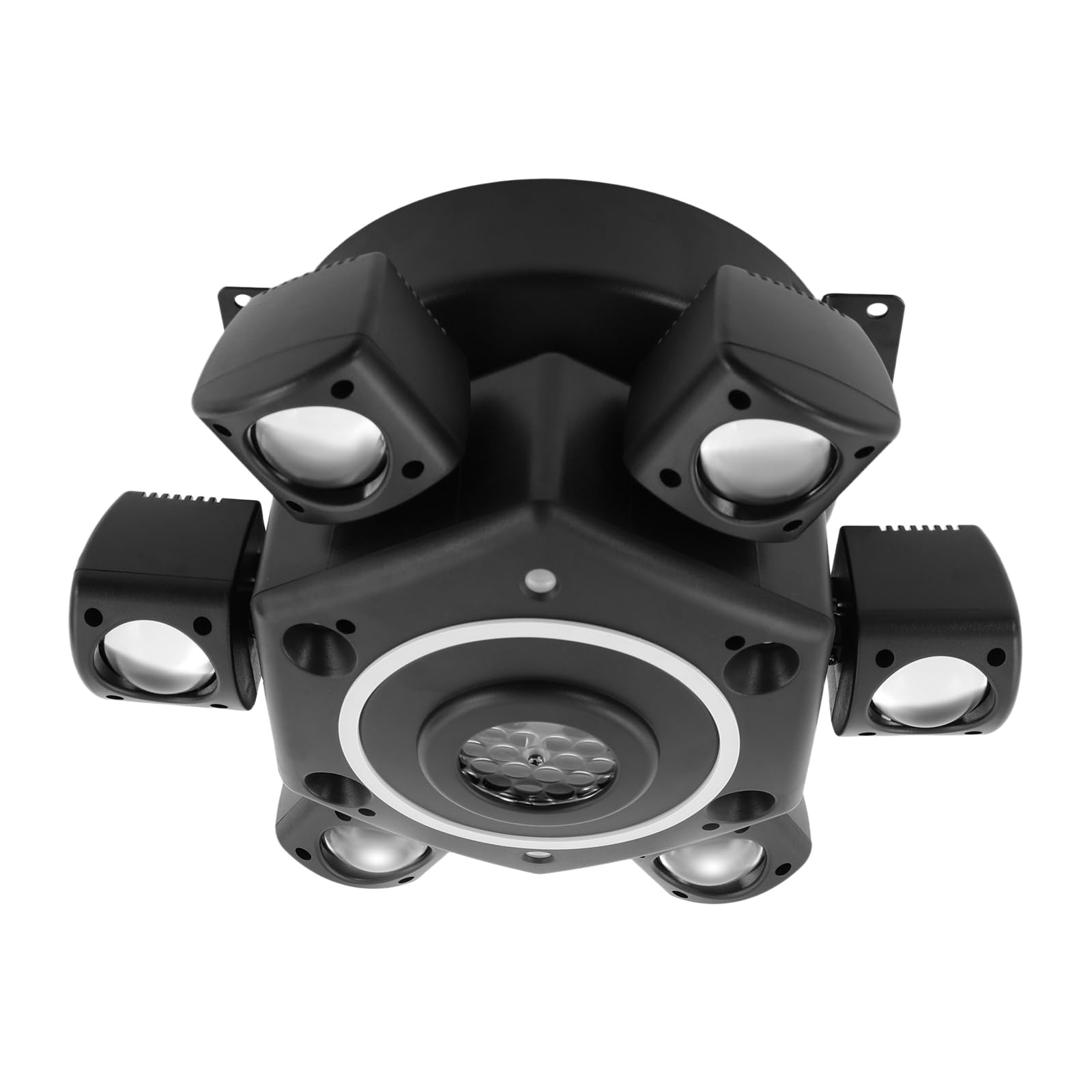 Luce da discoteca a 6 bracci, in ABS per DJ con telecomando, per DJ, nastri, bar, pub, club, 32 x 32 x 18 cm
