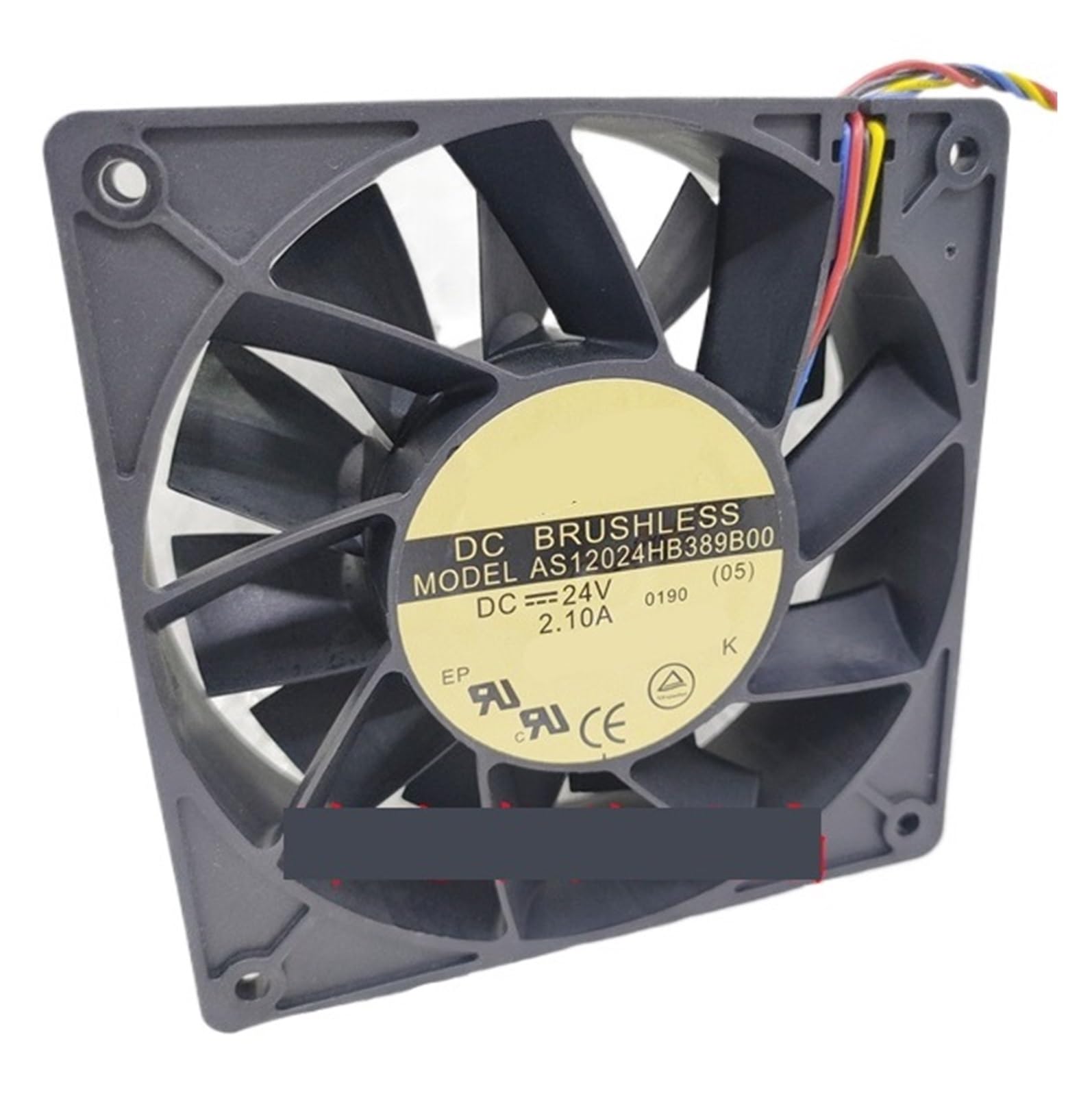 AS12024HB389B00 DC 24V 2.1A 120x120x38mm 4-Wire Server Cooling Fan