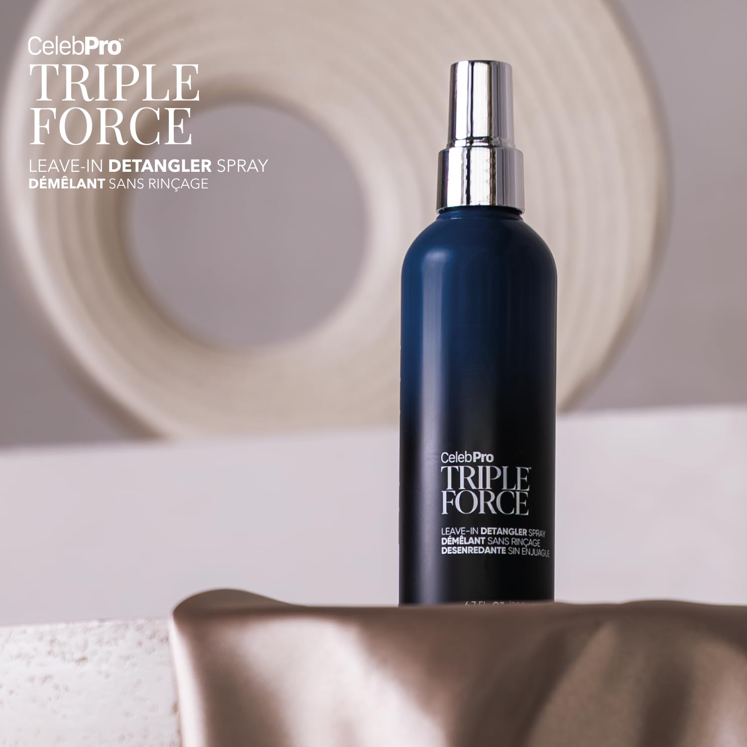 Celeb Luxury CelebPRO TRIPLE FORCE Leave In Conditioner Spray, Detangler and Conditioner for All Hair Types, 6.7oz
