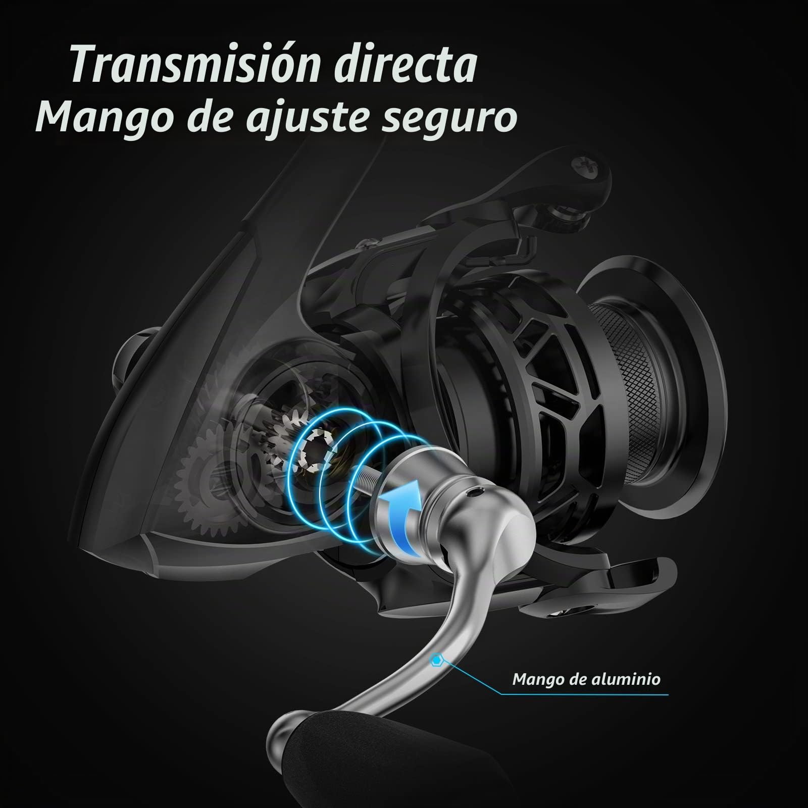Piscifun Carbon X II - Carretes giratorios, Ligero de 155 Gramos, Rotor de Marco de Carbono Mejorado, Arrastre máximo de 10 Kilos, BB blindado 10+1, 6.2:1/5.2:1, Suave y Potente Carrete de Pescar