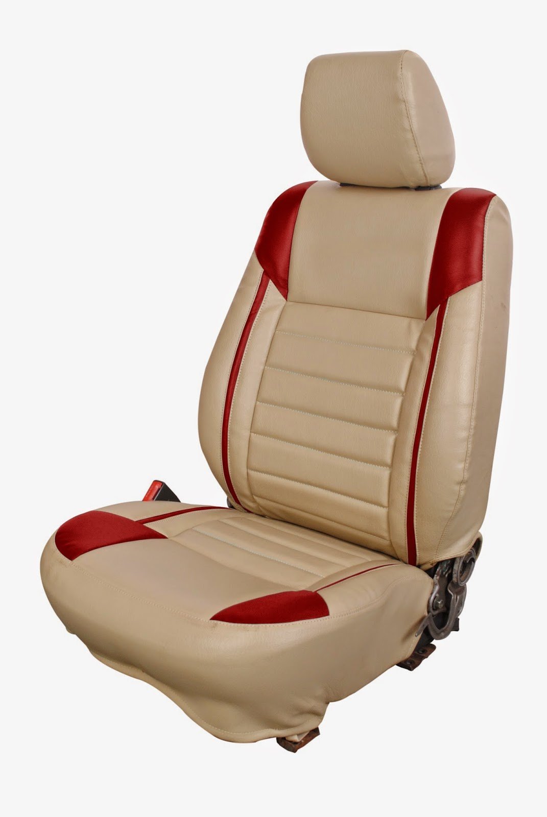 Casa 13046 Bold Corners Car Seat Cover For Mahindra Xylo Beige