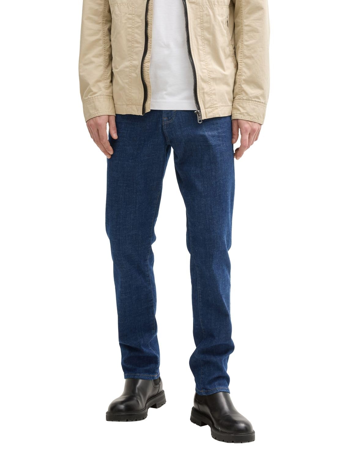 Tom Tailor TTTroy Slim Jeans, Black Stone wash Denim, 33/30