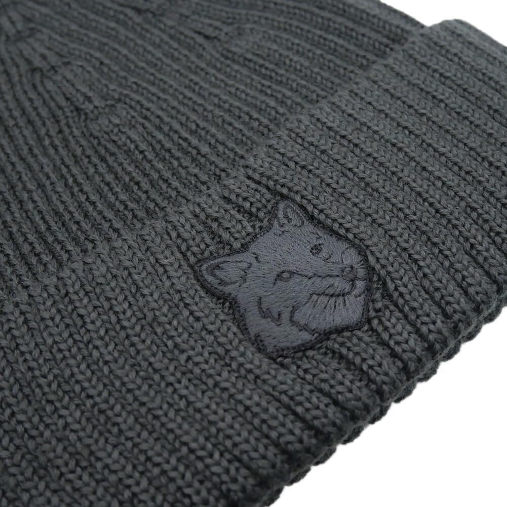 [メゾン キツネ] メンズ レディース ニットキャップ MM06111 1022 / BOLD FOX HEAD BEANIE ダー