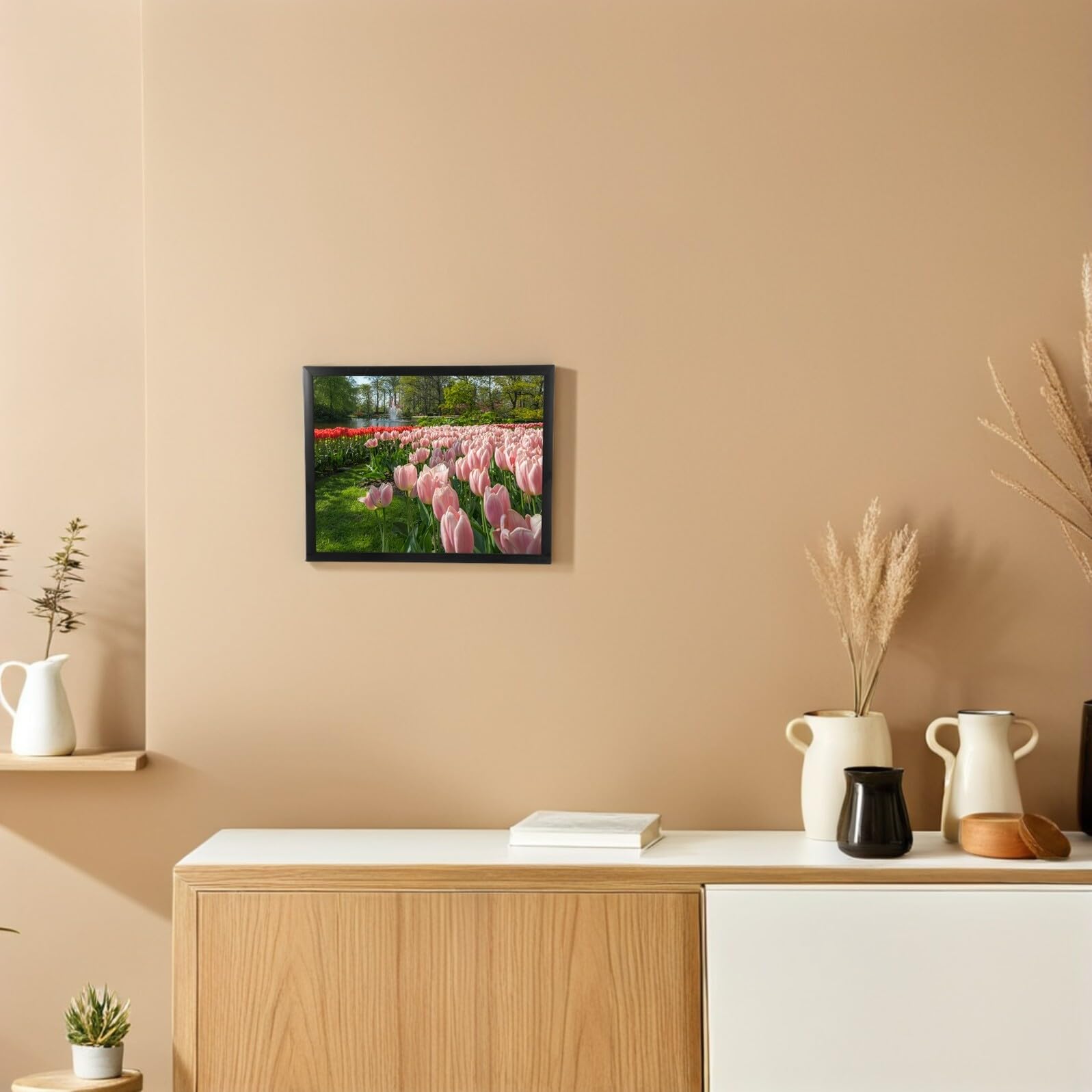 Gatuida 2 Stück Schwarze Pvc Bilderrahmen 11x14 Zoll Wandrahmen für Urkunden und Fotos Bruchsichere Galerie Fotorahmen zur Wandmontage Vertikal Horizontal Einsetzbar
